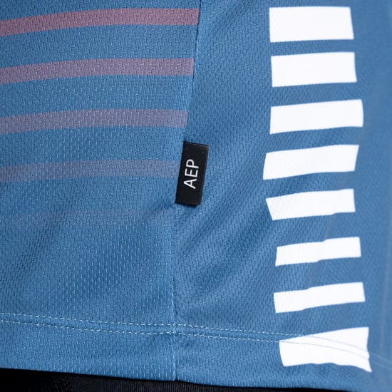 Dare 2B Mens Virtuous Underlined AEP Short-Sleeved Cycling Jersey (Stellar Blue)