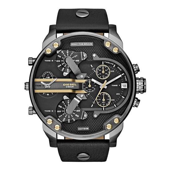 Diesel Mr. Daddy 2.0 Multifunction Black Leather - Image 1