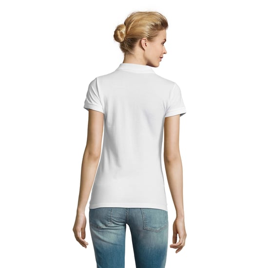SOLS Womens/Ladies Perfect Polo Shirt (White) - Image 2