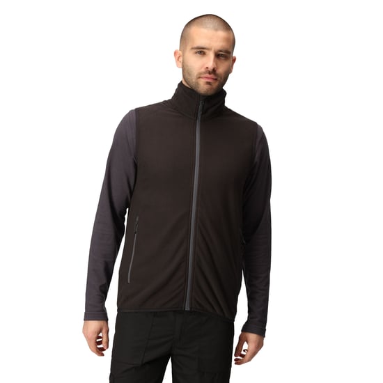 Regatta Mens Navigate Fleece Gilet (Black/Seal Grey) - Image 4
