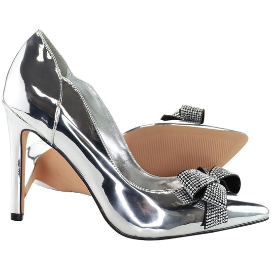 Zapatos de Tacón Plata para Mujer Ted Baker Orlila con Lazo de Cristal - Image 4