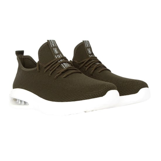 Crosshatch Mens Trevel Trainers (Olive) - Image 1