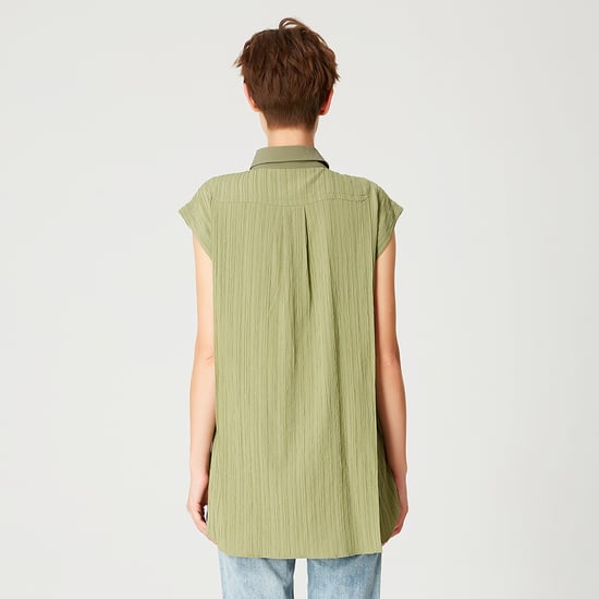 Sleeveless shirt with patch pocket - Image 6