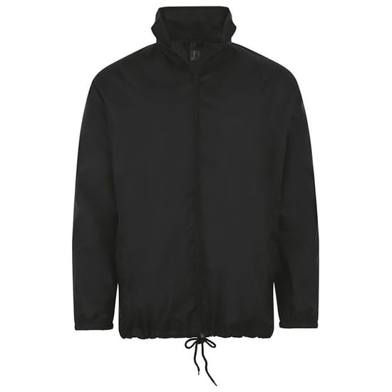 SOLS Unisex Shift Showerproof Windbreaker Jacket (Black) - Image 1