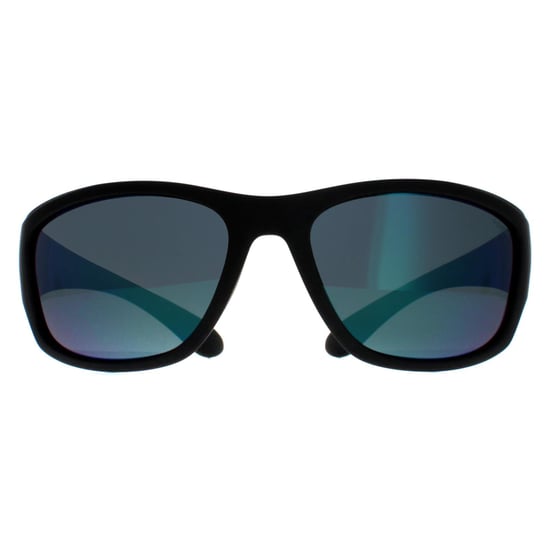 Polaroid Wrap Unisex Negro Mate Espejo Verde Polarizadas PLD 7005/S - Image 1