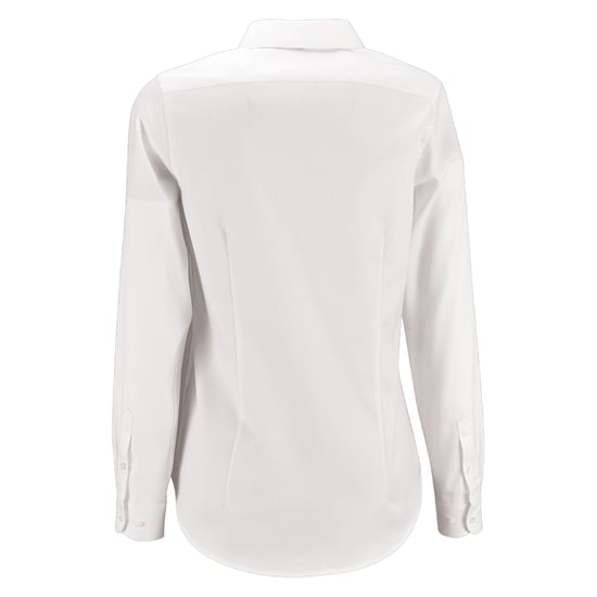 SOLS Womens/Ladies Brody Herringbone Shirt (White) - Image 2