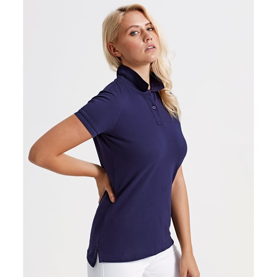 Asquith & Fox Womens/Ladies Plain Short Sleeve Polo Shirt (Navy) - Image 2