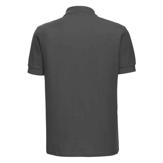 Russell Mens Ultimate Cotton Pique Polo Shirt (Titanium) - Image 2