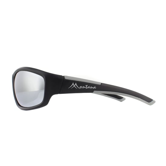 Montana Sunglasses SP311C Black Rubber Revo Silver Mirror Polarized