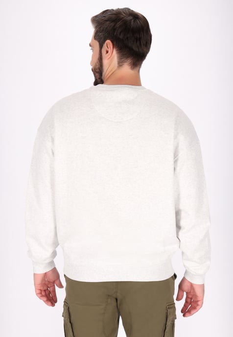 Dreimaster Sweatshirt Men wool white melange - Image 4