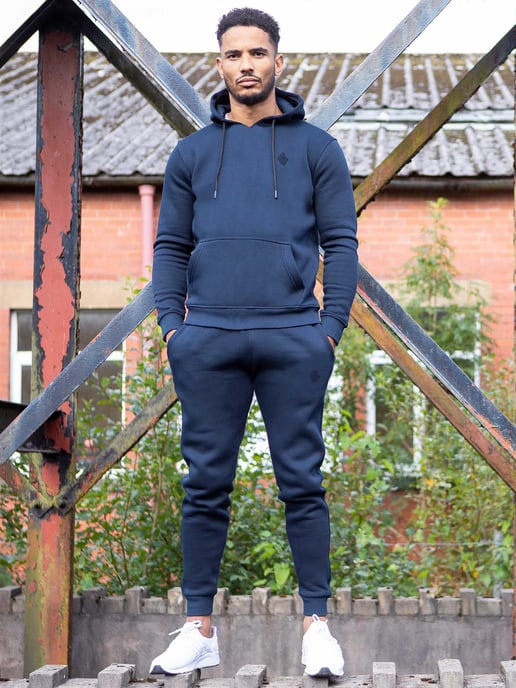 Enzo | Chándal con capucha para hombre - Azul marino - Image 1