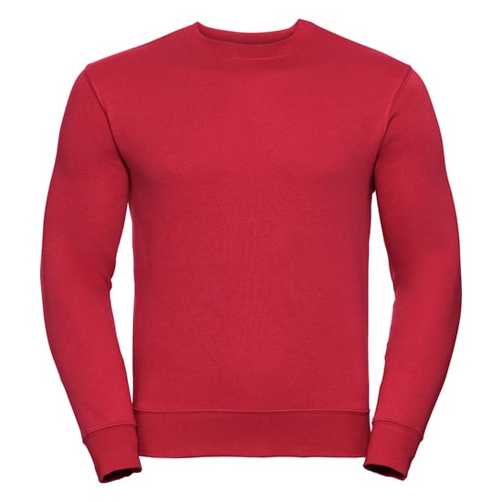 Russell Mens Authentic Sweatshirt (Slimmer Cut) (Classic Red) - Image 1