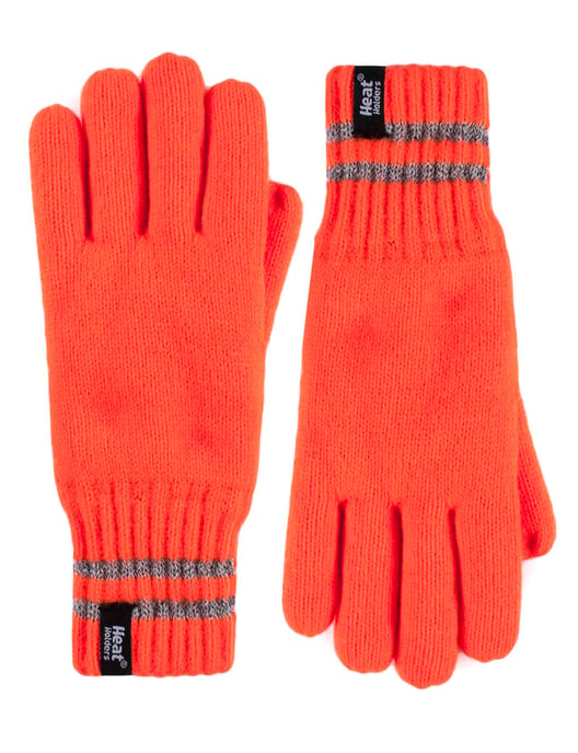 Heat Holders - Guantes de punto térmicos reflectantes de alta visibilidad para hombre - Image 1