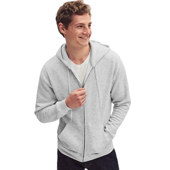 Fruit of the Loom Unisex Adult Premium Full Zip Hoodie (Heather Grey)