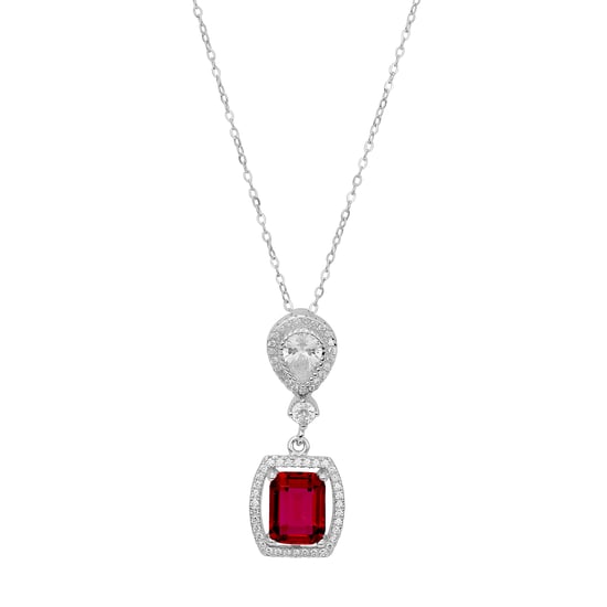 Orphelia 'Enora' Women's 925 Sterling Silver Set: Necklace + Earrings + Ring - Silver SET-7426/RU - Image 4