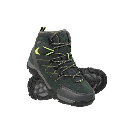 Mountain Warehouse Childrens/Kids Trail Suede Walking Boots (Lime) - Image 6