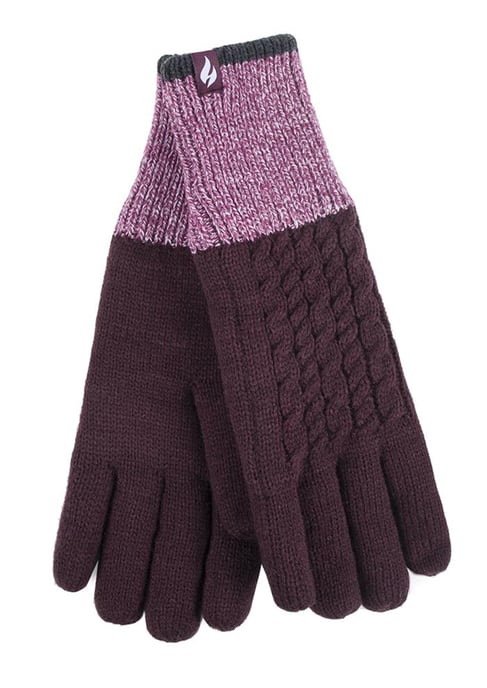 Heat Holders - Guantes térmicos de invierno para mujer estilo Kisdon - Mulberry - Image 1