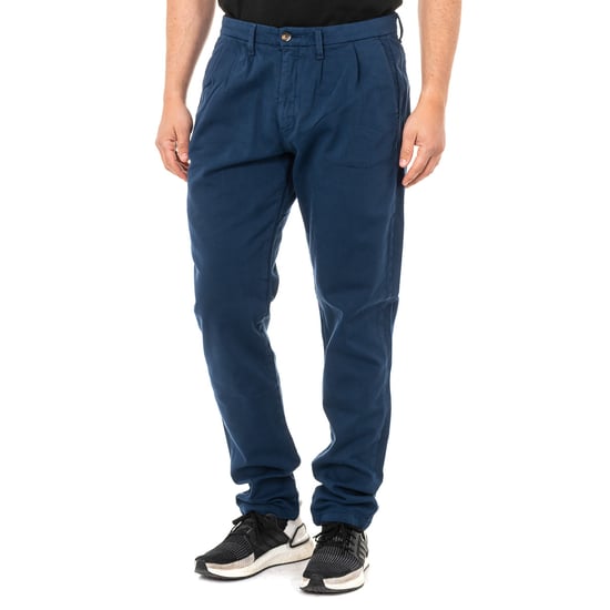Long trousers with straight cut hems and belt loops KMT006 man