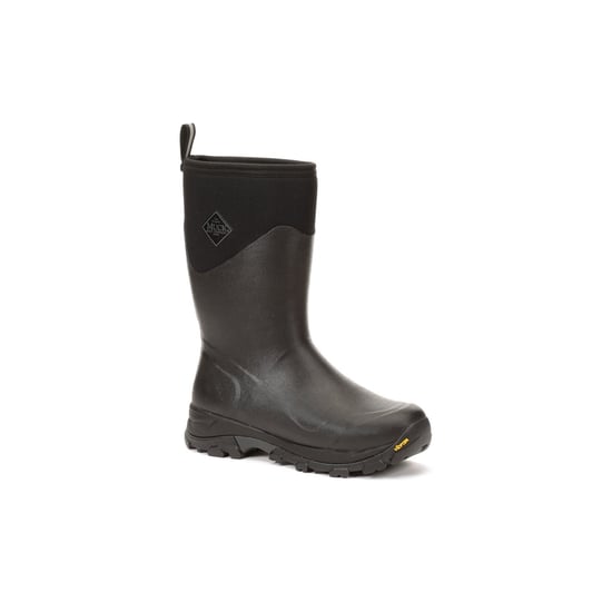 Muck Boots Arctic Ice Mid AGAT Rubber Black Wellington Boots - Image 1