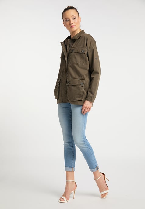Dreimaster light jacket women Military olive - Image 2
