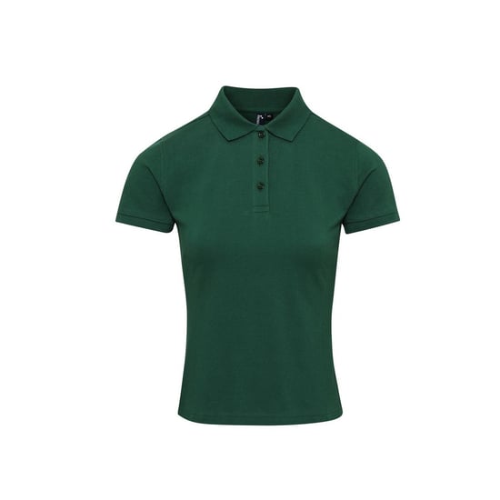 Premier Womens/Ladies Coolchecker Plus Polo Shirt (Bottle Green) - Image 1