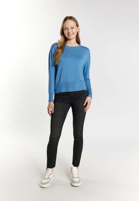 Mymo Knitted pullover women sky blue - Image 2