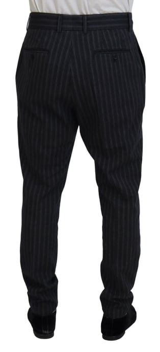 Pantalones de vestir a rayas gris oscuro - Image 3