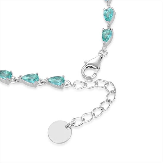 Luxenter muanyala bracelet in 925 sterling silver and emerald zirconia rhodium-plated finish