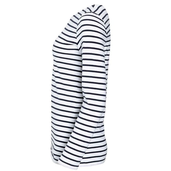 SOLS Womens/Ladies Marine Striped Long-Sleeved T-Shirt (White/Navy) - Image 3