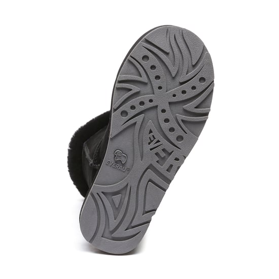 EVER AU Botas altas con botones de cuerno para mujer - Ashy - Image 6