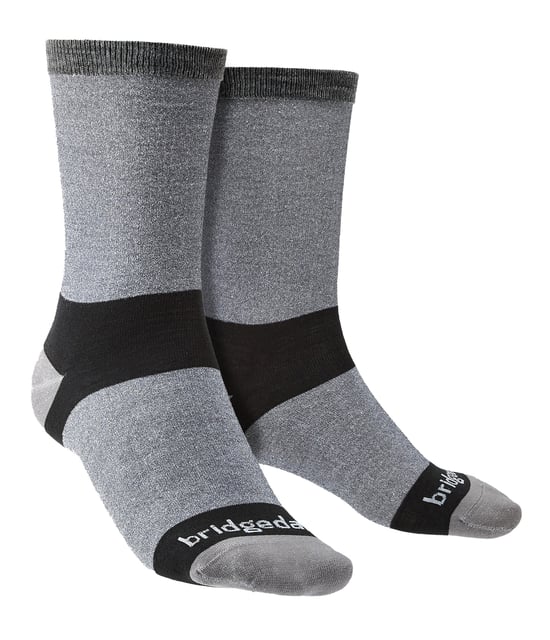 Bridgedale - 2 Pares Calcetines Bota Hombre Capa Base - Gris - Image 1