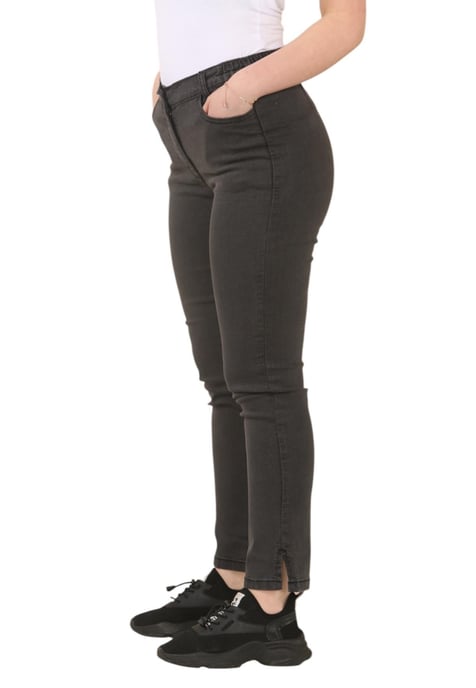MYT Womens Jeans con cintura elástica lateral en Charcoal - Image 3