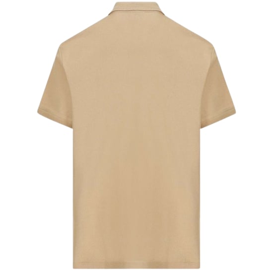 Burberry Branded Circle Logo Camel Beige Polo Shirt