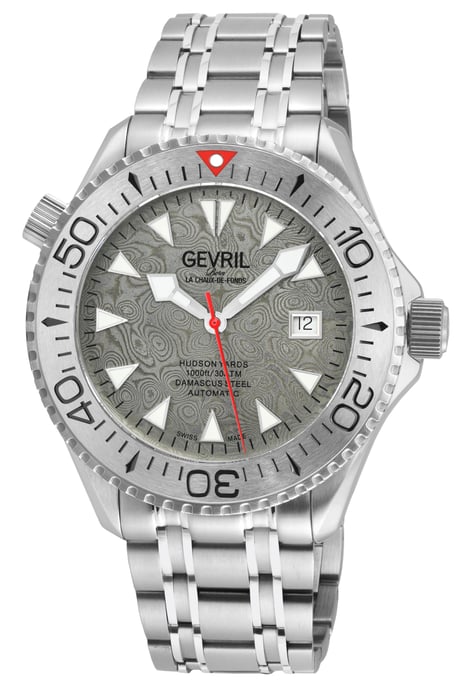 Gevril Men's Hudson Yards Swiss Automatic Grey Dial Watch