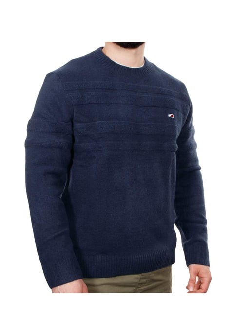 Suéter con bandera y cable suave de Tommy Jeans para hombre - Image 4