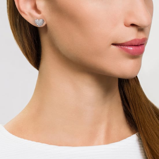 Orphelia 'Hazel' Women's 925 Sterling Silver Stud Earrings - Silver ZO-7082