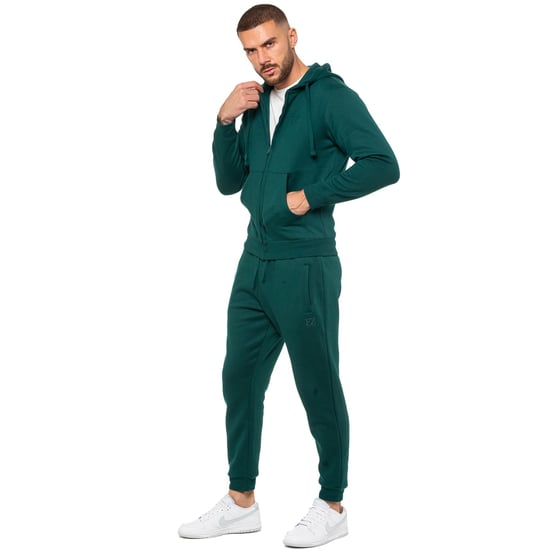 Enzo | Sudadera con capucha y cremallera para hombre - Verde - Image 5
