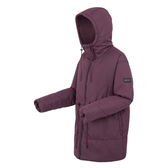 Regatta Womens/Ladies Rurie Baffled Padded Jacket (Deep Plum) - Image 3