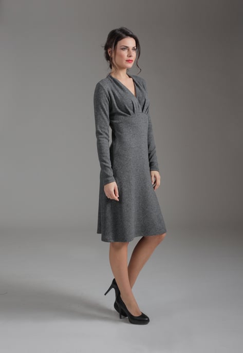 Long Sleeve Empire Line Dress