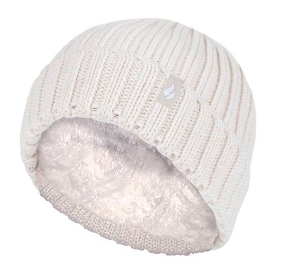 Heat Holders - Set de gorro y guantes térmicos de invierno de canalé grueso para niña - Image 1