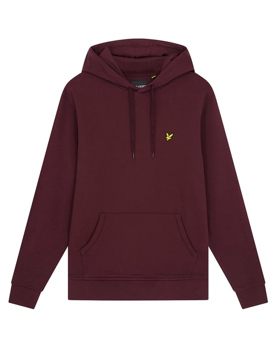Sudadera con capucha color borgona con la marca Lyle & Scott - Image 1