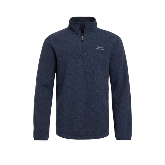 Weird Fish Mens Errill Textured Eco Friendly Quarter Zip Fleece Top (Navy) - Image 1