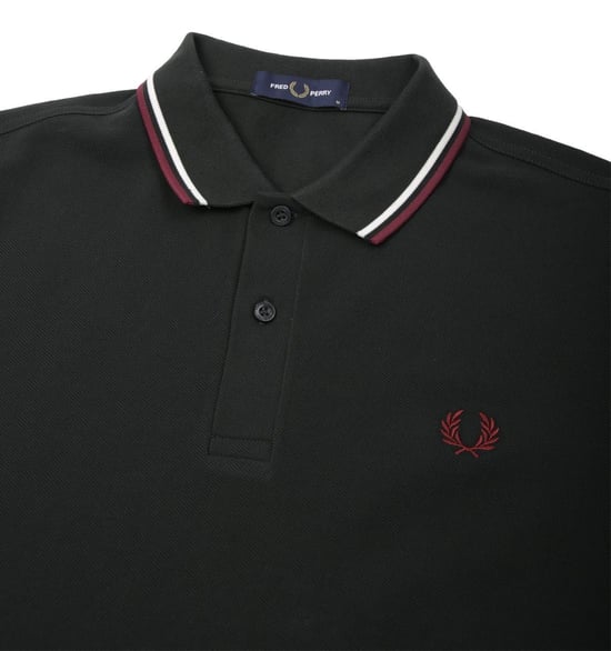 Men's Fred Perry M3600 Twin Tipped Polo Shirt in Green