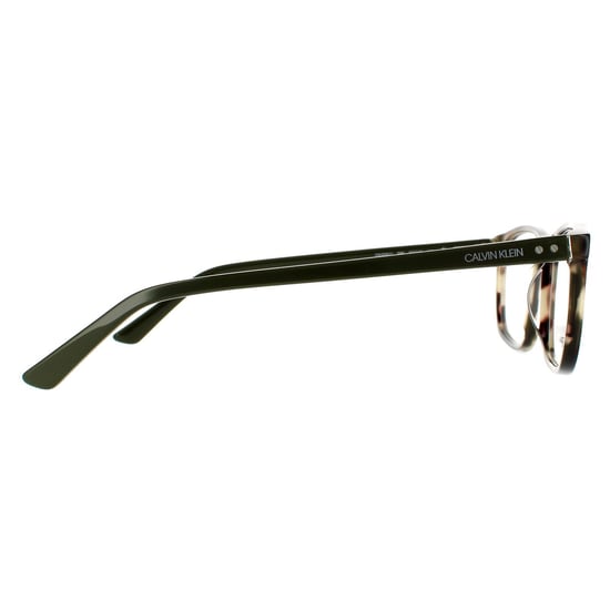 Montura de gafas de sol cuadradas para hombre Calvin Klein con estampado de tortuga - Image 4