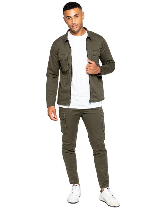 Chándal Enzo Cargo para Hombre - Caqui - Image 1
