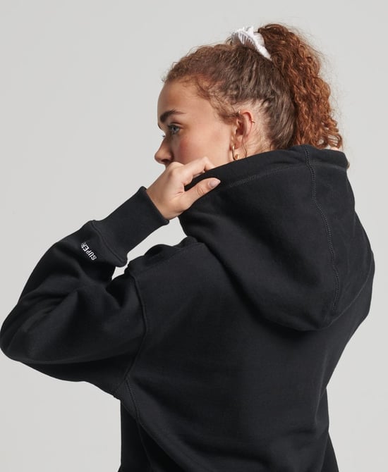 Sudadera extragrande con capucha de chenilla y logotipo de Superdry Code - Image 3
