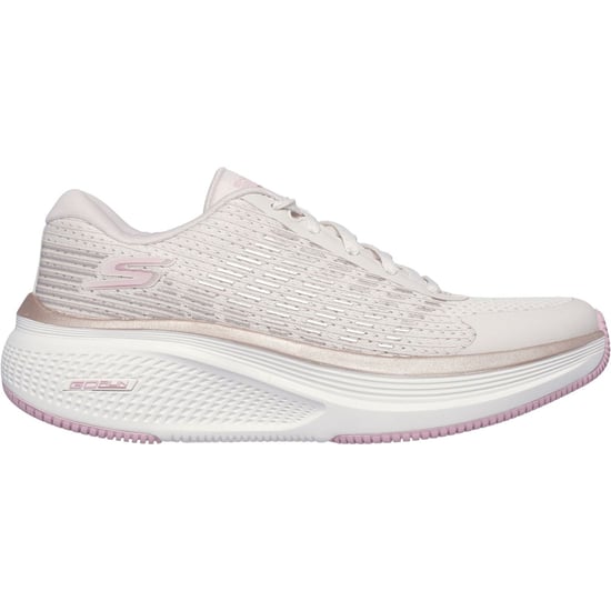 Skechers Performance GO RUN Elevate 2.0 Textile Women's Natural/Pink Trainers - Image 2