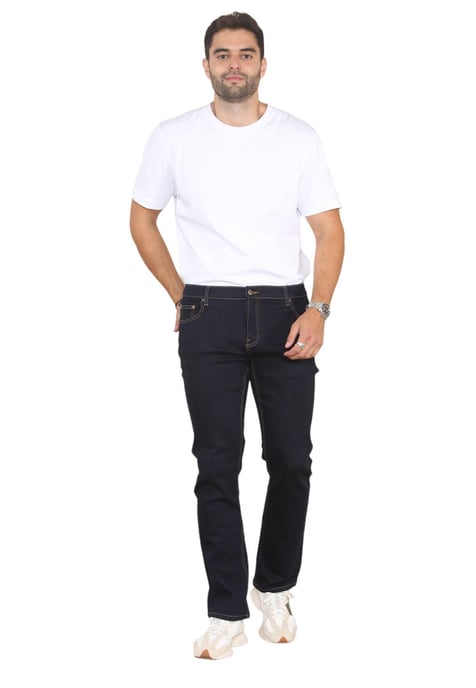 MYT Vaqueros de pierna recta para hombre Denim hiperelástico en índigo - Image 6