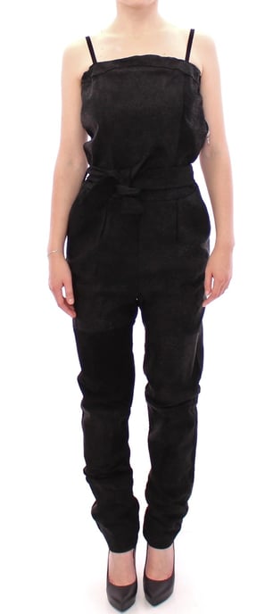 El Mono de Cuero Negro para Mujer de La Maison du Couturier - Image 1