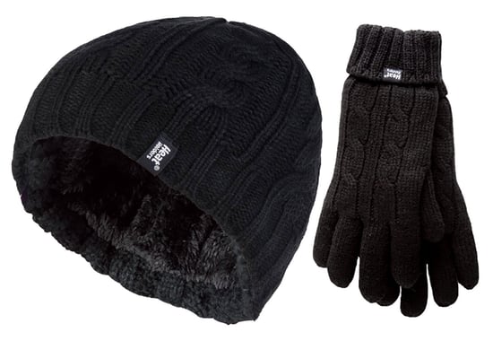 Heat Holders - Juego de gorro y guantes de invierno para mujer - Negro - Image 1